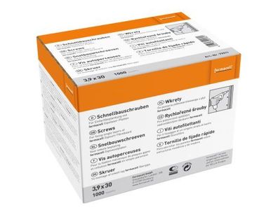 Fermacell Original Gipsfaser Schnellbauschrauben Wand/Decke 3,9mm 250 / 1000 St
