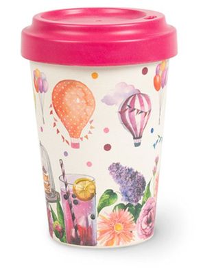 Coffee To Go Becher aus Kunststoff Sommerpicknick, 400 ml, Kaffeebecher, Coffee2go