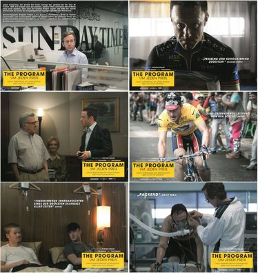 The Program - Um jeden Preis - 6 Original Kino-Aushangfotos - Ben Foster - Filmposter