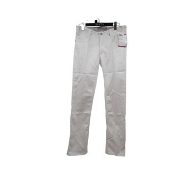 BP Med 1733-687-21 Herrenjeans Herren Hose schlank Gr. 33/34 Weiß
