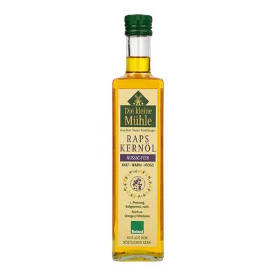 3x Die kleine Mühle Kl. Mühle Raps-Kernöl KALT-WARM-HEISS 500ml 500ml