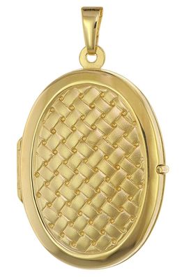 trendor Schmuck Medaillon mit Flechtmuster Gold 333 / 8K 75432