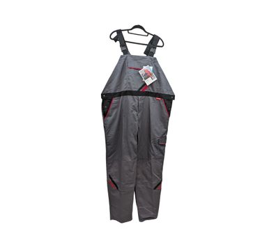 Planam Herren Latzhose grau/schwarz Größe 68w Regular