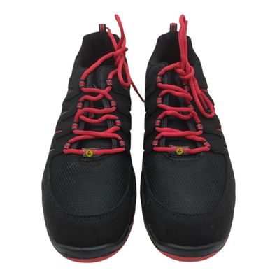 ELTEN Maddox S3 ESD Sicherheitsschuhe Herren Schwarz Rot Größe 47