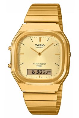 Casio Edgy Collection Herrenuhr AnaDigi Goldfarben AQ-240EG-9AEF