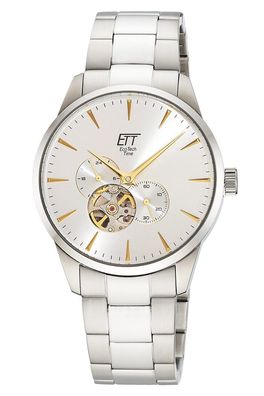 ETT Eco Tech Time Herrenuhr Automatik Motion Drive Stahl Silberfarben EGS-40401-41M