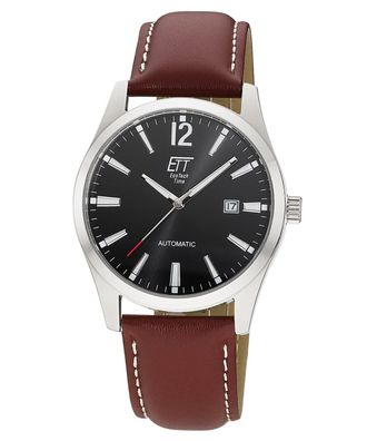 ETT Eco Tech Time Herrenuhr Automatik Motion Drive Leder Braun EGS-40407-21L