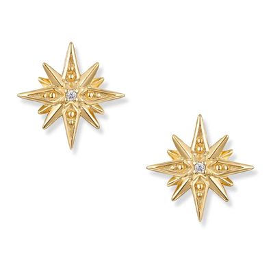 Seinerzeit Schmuck Damen-Ohrringe Astra Stern Goldfarben SZA-2960-460