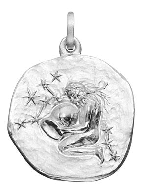 trendor Schmuck Sternzeichen Wassermann 925 Silber Anhänger Ø 16 mm 21218-02