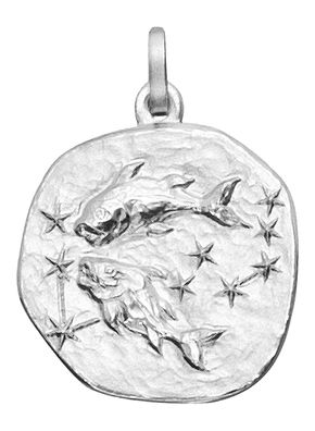 trendor Schmuck Sternzeichen Fische 925 Silber Anhänger Ø 16 mm 21218-03