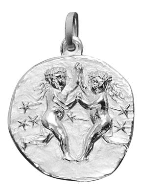 trendor Schmuck Sternzeichen Zwilling 925 Silber Anhänger Ø 16 mm 21218-06