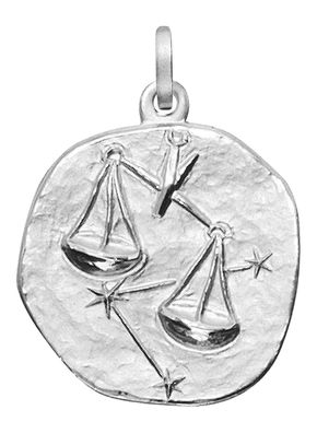 trendor Schmuck Sternzeichen Waage 925 Silber Anhänger Ø 16 mm 21218-10