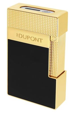 S.T. Dupont Tischfeuerzeug Schwarz/Goldfarben T20100