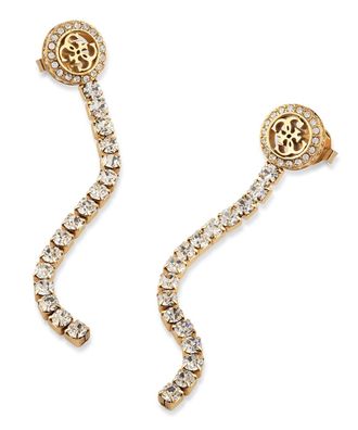 Guess Schmuck Damen-Ohrringe Paradise Tennis Goldfarben JUBE05144JWYG