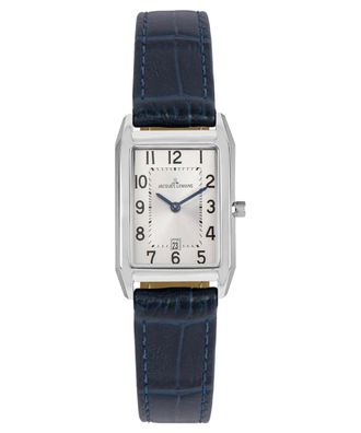 Jacques Lemans Damenuhr Quarz Torino Rechteckig Dunkelblau 1-2189.1A