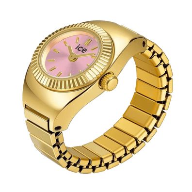 Ice-Watch Ringuhr Chouchou Gold- und Rosafarben 025518