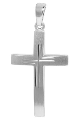 trendor Schmuck Kreuz-Anhänger für Herren 925 Silber 24 x16 mm 21556