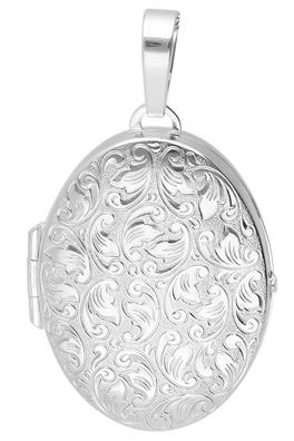 trendor Schmuck Medaillon Anhänger 925 Sterlingsilber Oval 31x23 mm 21571