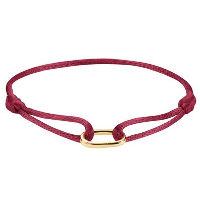 Thomas Sabo Schmuck Textil-Armband Connect Vergoldet Rot C1210-413-50-L24V