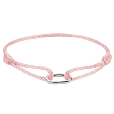 Thomas Sabo Schmuck Textilarmband Connect Silber Rosafarben C1210-001-9-L24V