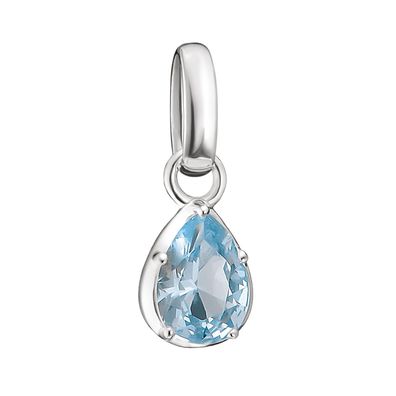 Thomas Sabo Schmuck Charm-Anhänger Tropfen Hellblau Connect Silber CC1331-699-1