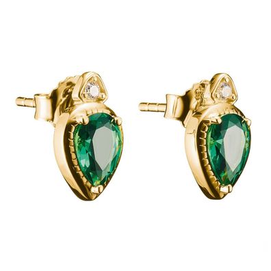Thomas Sabo Schmuck Damen-Ohrringe Ohrstecker Elyndra Grüne Steine H2333-971-6