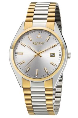 Regent Herren-Armbanduhr Quarz Zweifarbig F-1645