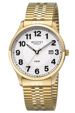 Regent Herrenuhr mit Zugband Goldfarben F-1574
