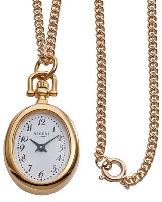 Regent Umhängeuhr mit Kette Goldfarben P-780