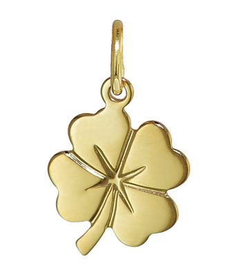 trendor Schmuck Kleeblatt Anhänger Gold 333/8K 14x10 mm 21643