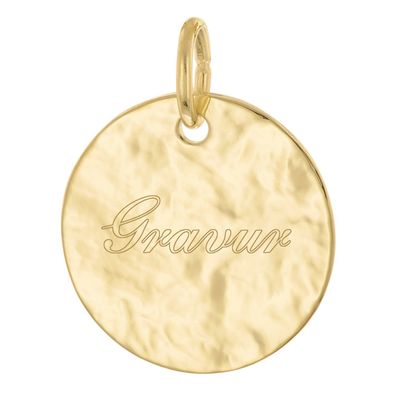 trendor Schmuck Runder Gravur-Anhänger für Kinder Gold 333/8K ? 14 mm 21644