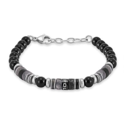 Police Schmuck Herren-Armband Cylindra Grau/Schwarz PEAGB0083301