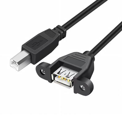 F27 USB 2.0 Druckerkabel Adapter A Buchse auf B Stecker für Drucker Scanner HDDs