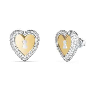 Guess Schmuck Damen-Ohrringe Ohrstecker Herz Goldfarben JUBE06062JWYGRHT/U