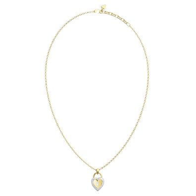 Guess Schmuck Damen-Halskette Herz Schloss Goldfarben JUBN06060JWYGRHT/U