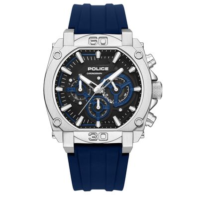 Police Herrenuhr Quarz Chronograph Norwood Blau PEWGO0092904