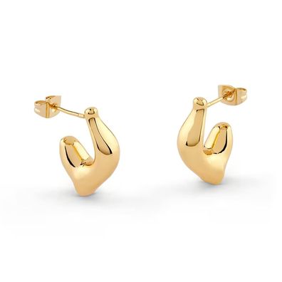 Guess Schmuck Damen-Ohrringe Superlight J Creolen Goldfarben JUBE05340JWYGT/U