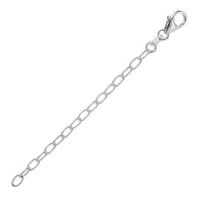 trendor Schmuck Verlängerungskette 925 Silber Rhodiniert Weitanker 7 cm 21666