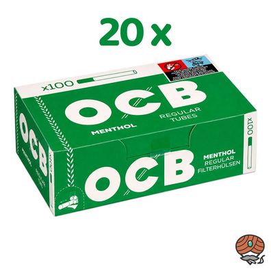 2000 OCB Menthol Hülsen Zigarettenhülsen - Filterhülsen