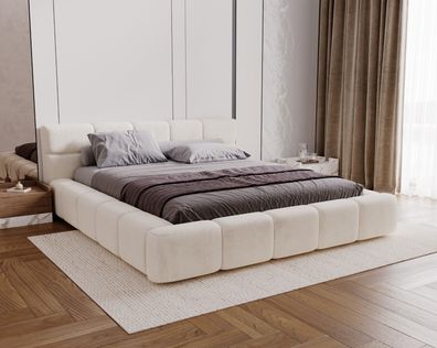 Polsterbett SANDRA 120 - 200 cm Bett Bettkasten & Lattenrost - Doppelbett, Stauraum