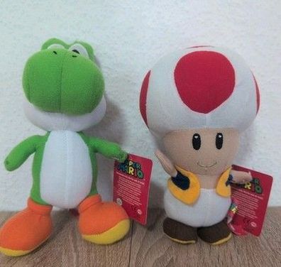 Super Mario Yoshi Toad Plüschtiere Set 20cm Nintendo PMS