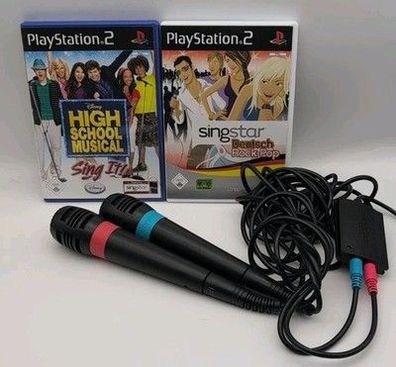 SingStar Mikrofone mit Spielen USB Adapter Sony PlayStation