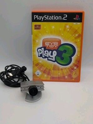 Sony EyeToy Kamera + EyeToy Play 3 PS2 USB silber
