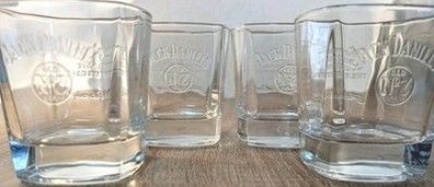 4x Jack Daniels No.7 Whiskey Tumbler Glas 0,27l Gläser Set Bar