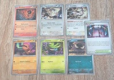 Pokémon Reverse Holo Bundle 7 Karten Fatale Flammen DE NM Set
