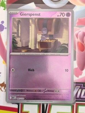Pokémon Gierspenst 067/132 Reverse Holo Deutsch NM Karte