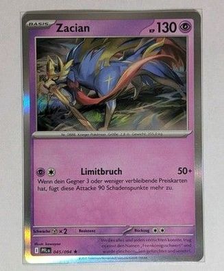 Pokémon TCG - Zacian PFL 045/094 - Deutsch, NM, Fatale Flammen, Holo Rare