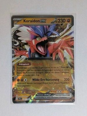 Pokémon Koraidon EX 125/198 Karmesin & Purpur Deutsch NM Karte