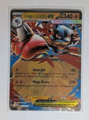 Pokemon Mega Lucario Ex 077/132 Mega Entwicklung Deutsch NM