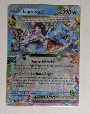 Pokemon - Lapras Ex - 032/142 Stellarkrone - Deutsch